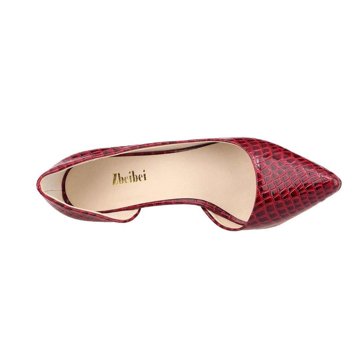 LOSLANDIFEN новые женские туфли лодочки из искусственного крокодила с острым носком