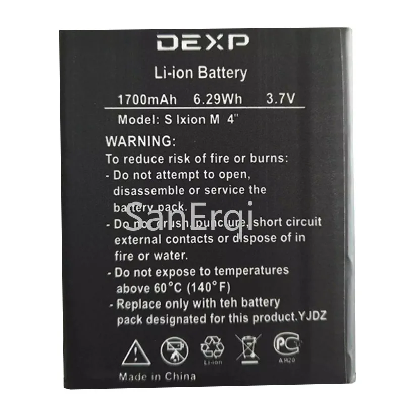 Сменный литий-ионный аккумулятор 1700 мА · ч мобильный телефон для DEXP S IXION M 4 дюйма |
