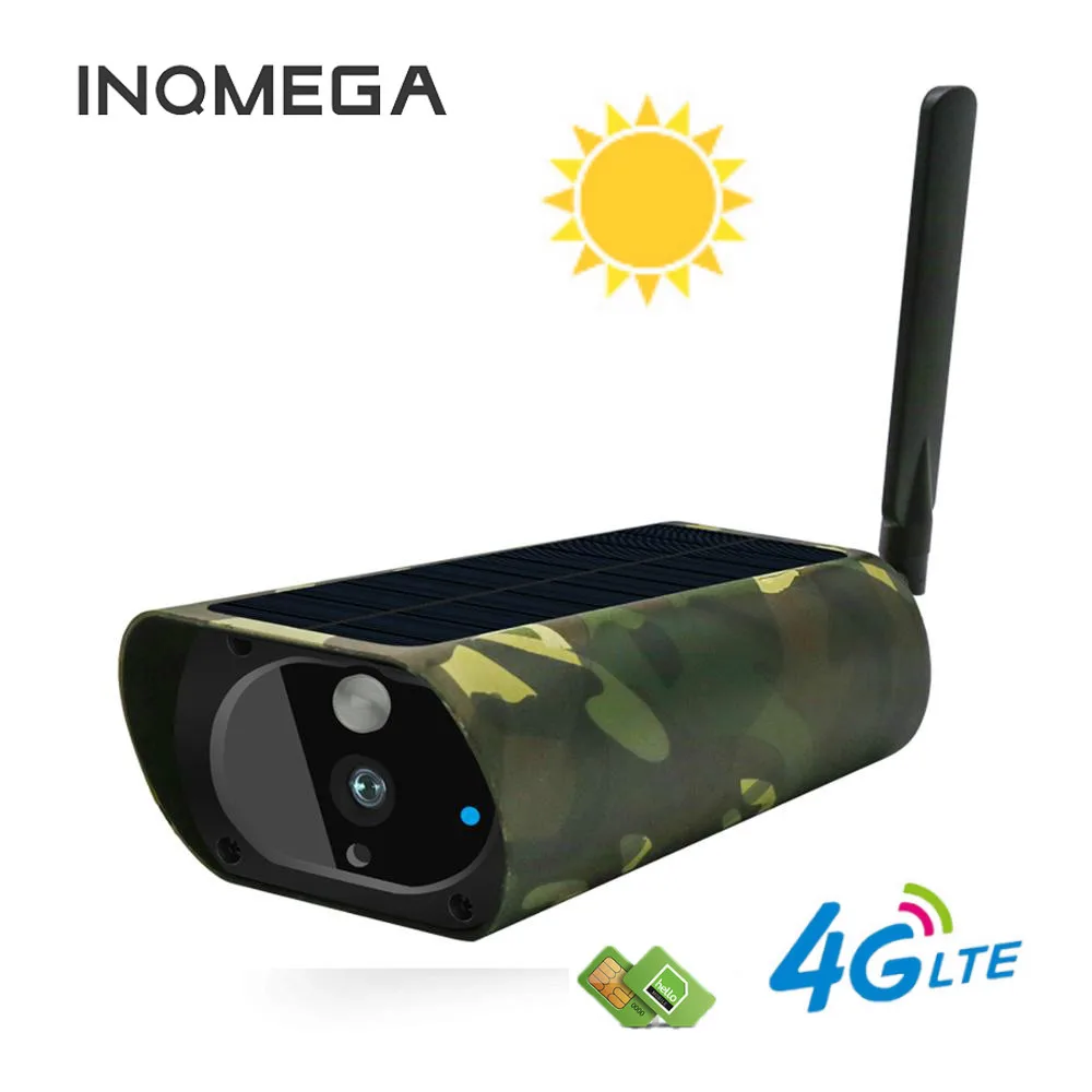 

4G SIM Card Waterproof Wireless Network Outdoor 1080P 2.0M Solar Battery Power Surveillance Security CCTV PIR Motion IP Camera