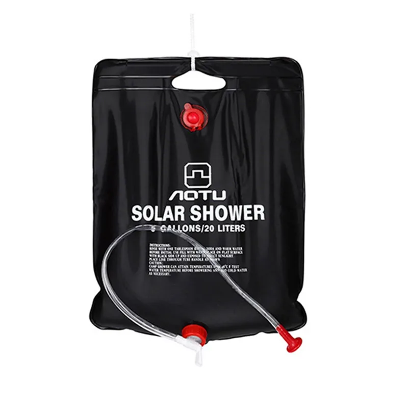 Складной мешок для воды и душа Легкий ПВХ хранения с подогревом на солнечной