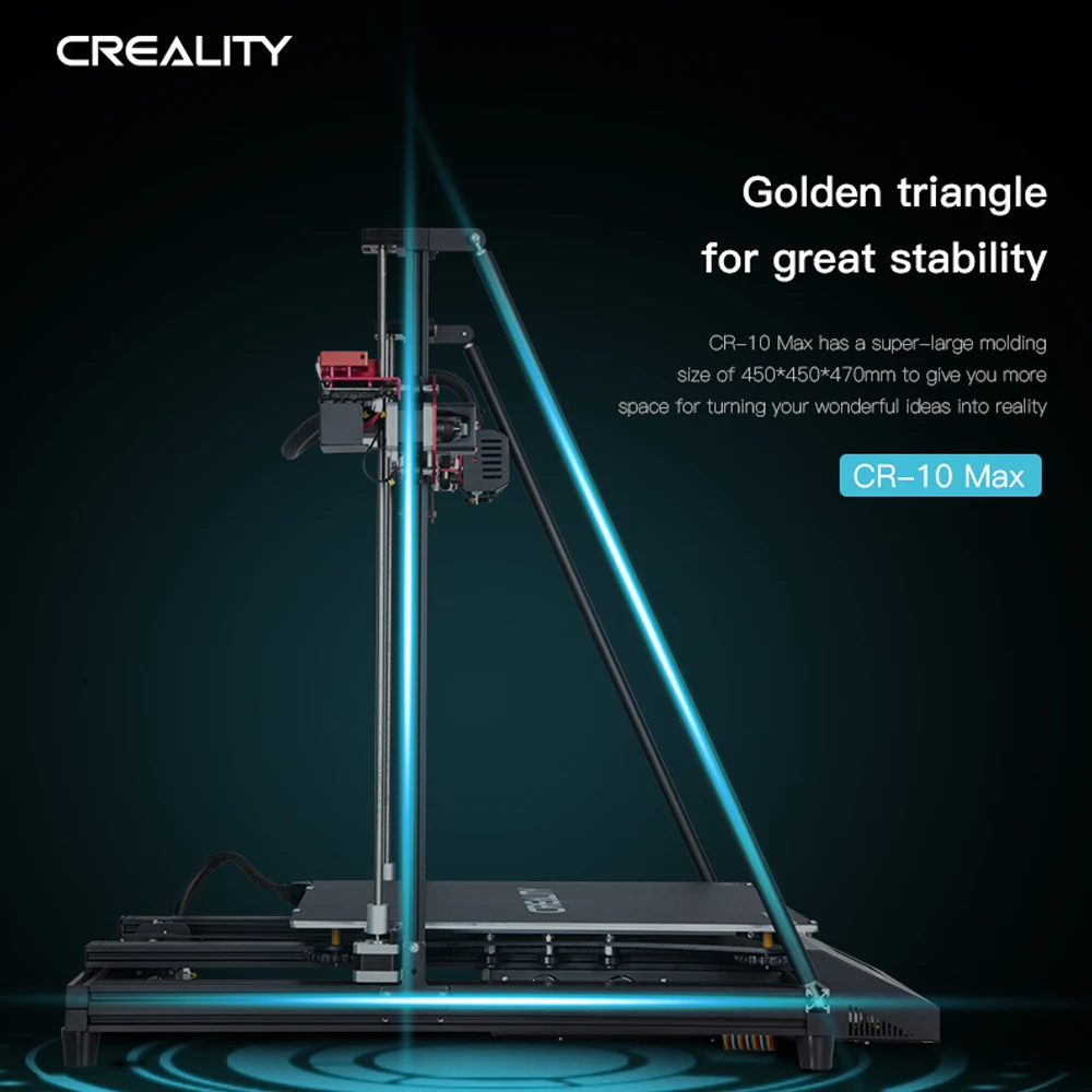 Creality FDM 0 1 мм 17 7*17 7*18 5 дюймов 3d принтер 4 3 ''сенсорный экран для архитектурного