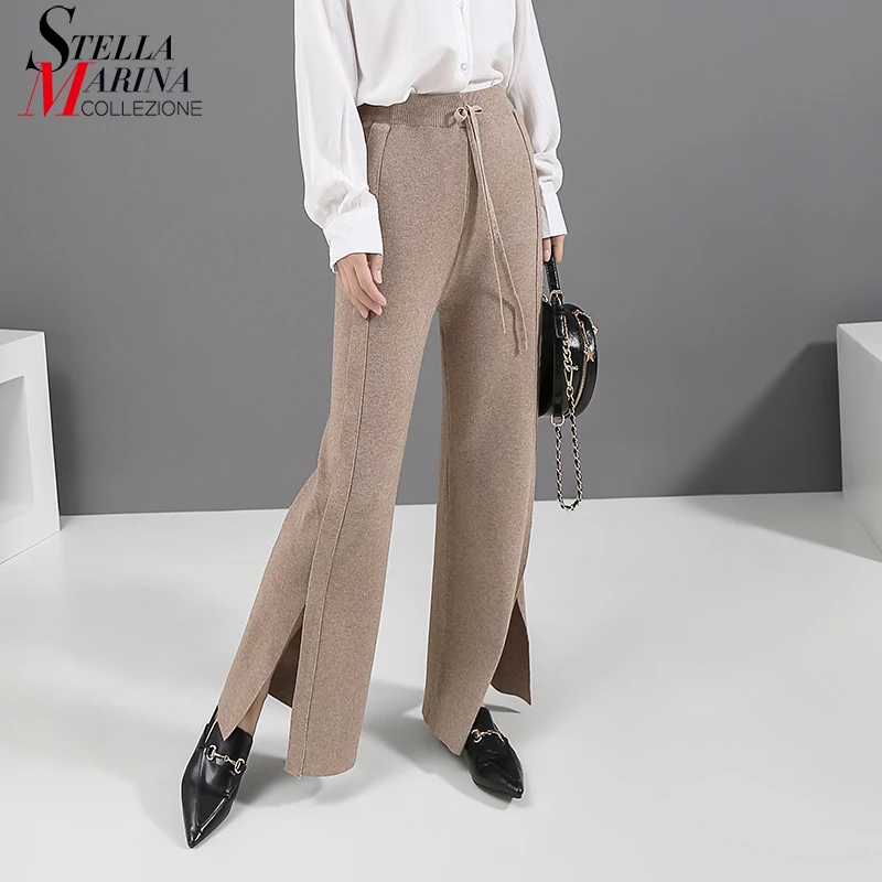 * Новинка 2019 корейский стиль длинные женские осенние прямые штаны однотонные