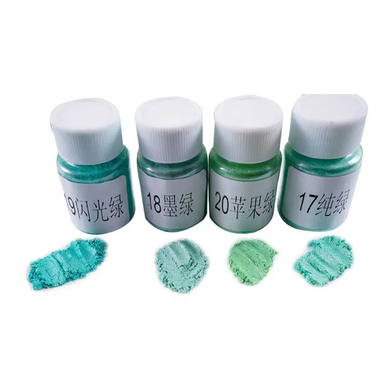 

4 Pcs/set DIY Crystal Epoxy Pearlescent Powder Slim Material Mica Glitter Crystal Mud Filler N18 20 Dropshipping