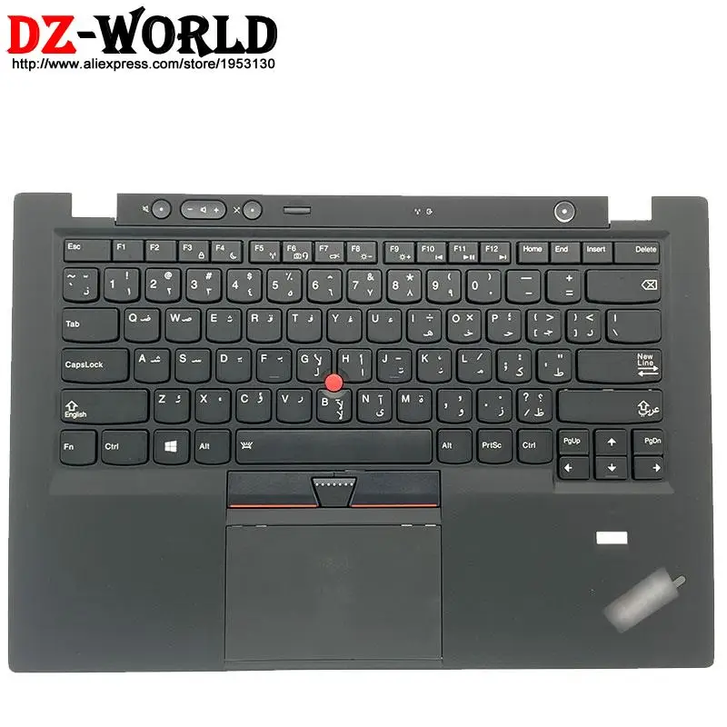 

New Original Palmrest Upper Case With Arabic Backlit Keyboard Touchpad for Lenovo Thinkpad X1 Carbon 1st Laptop C Cover 00HT005