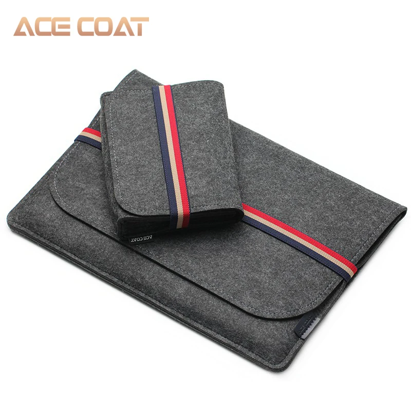 Dark-grey ACECOAT Модный мягкий чехол-сумка для Apple Macbook Air Pro retina 13 15 16 чехол для ноутбука с защитой от царапин для macbook pro 13 Чехол - Цвет: Dark-grey