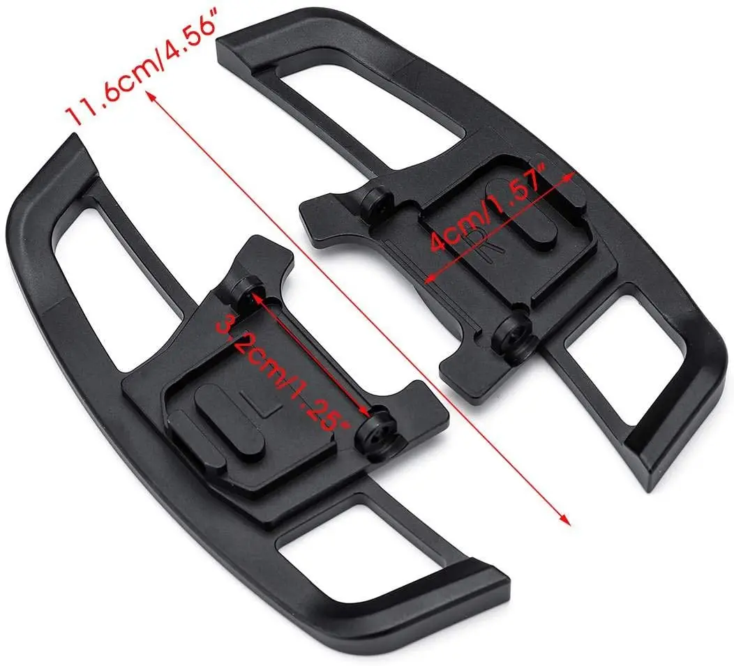 

Paddle Shifter Extensions CNC Billet Aluminum Steering Wheels Shift Paddle Fit for- R MK7 GTD GTE 2013-2018(Black)