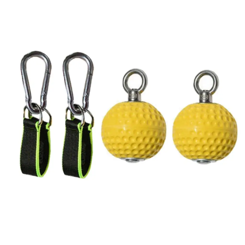 

Solid Pull Up Balls 97mm Grips Back Upper Body Muscle Trainer Rock Hold Training
