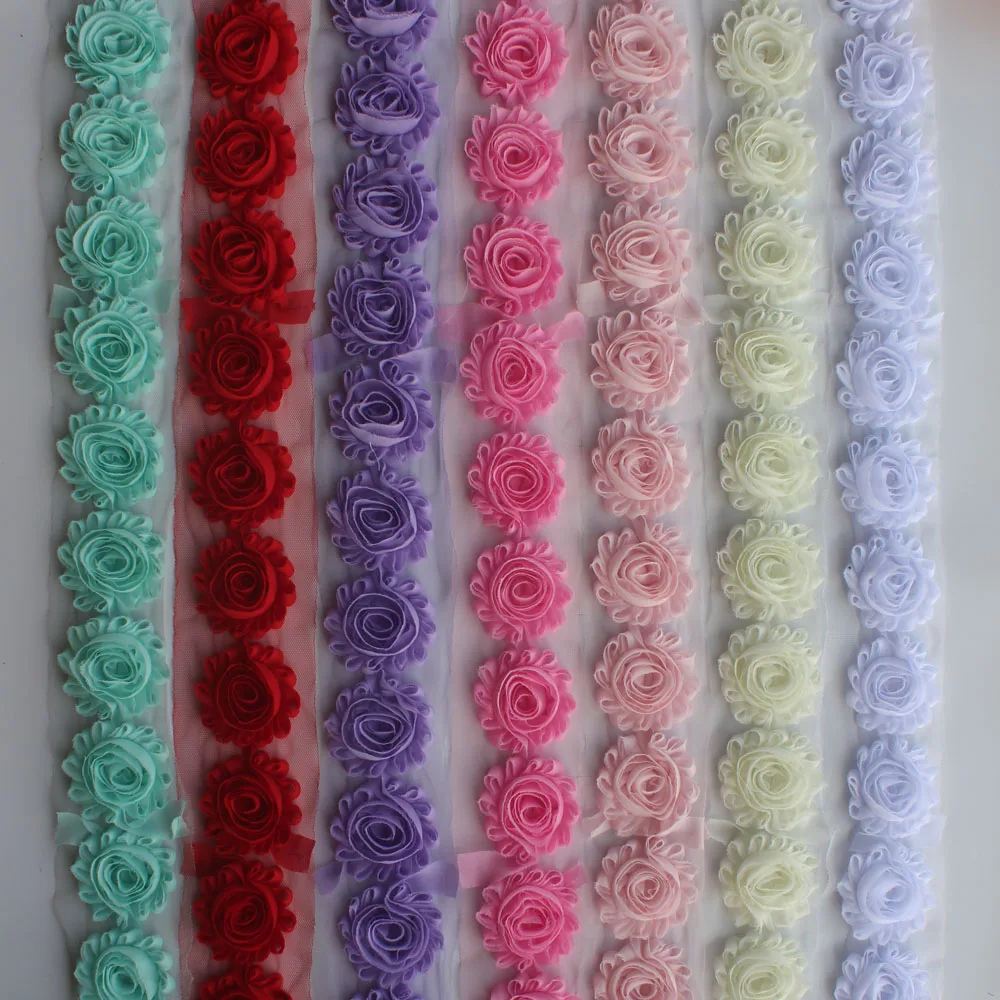 Бесплатная доставка DHL 1000y потрепанная шифоновая розы Набор сделай сам для