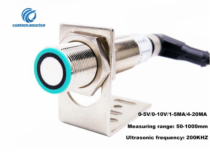 

High precision M18 Ultrasonic Distance sensor Analog sensor 0-5V/0-10V/1-5MA/4-20MA Motion detector proximity switch sensor