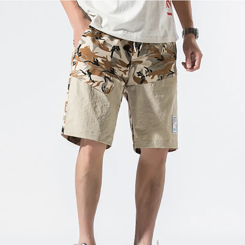 Мужские камуфляжные шорты повседневные до колен в стиле милитари горячая
