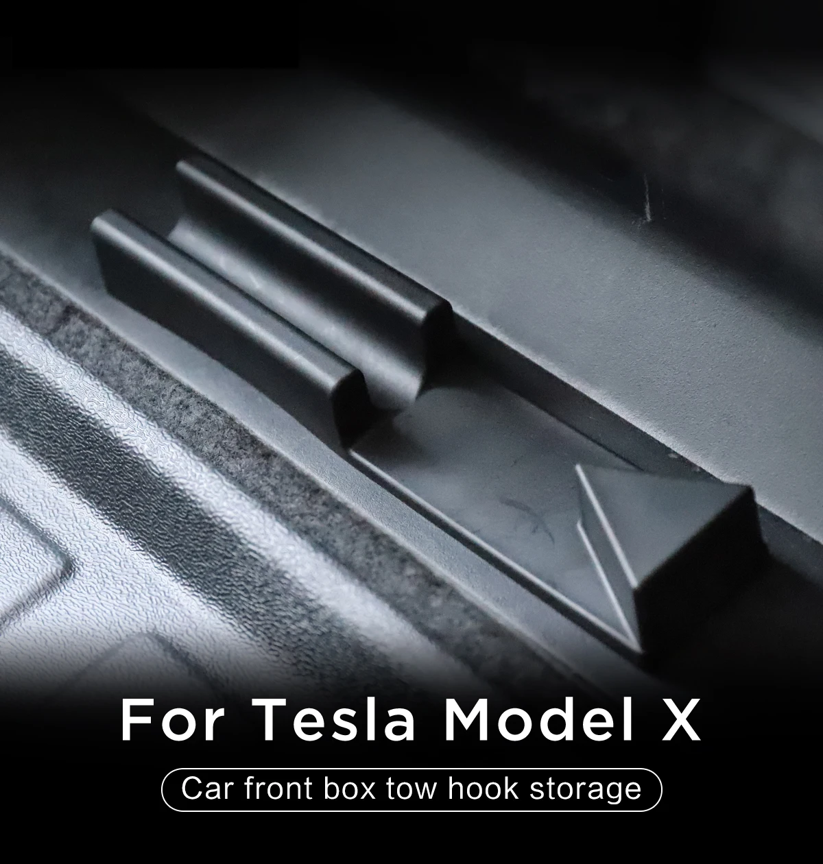 

2017-2019 Car Front Box Tow Hook Storage Front Trunk Tow Hook Organizer For Tesla Model X Auto Interior Decoration Accessories