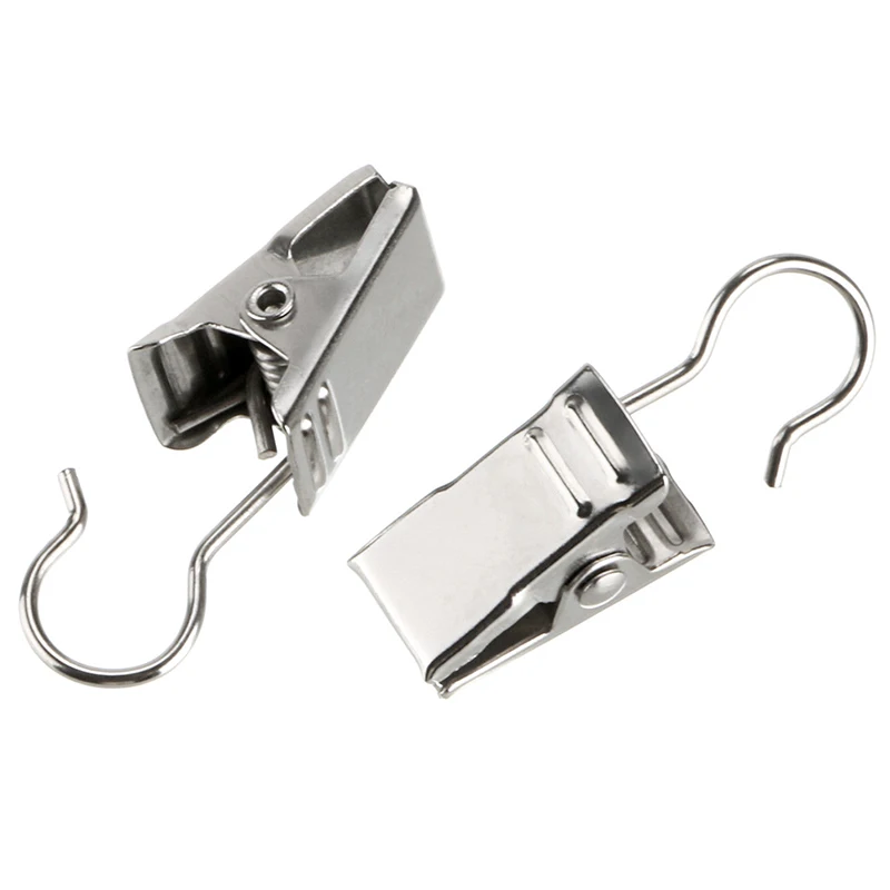 10 шт. сталь клипсы для занавеса с одной главной балкой крючком занавес фотографии