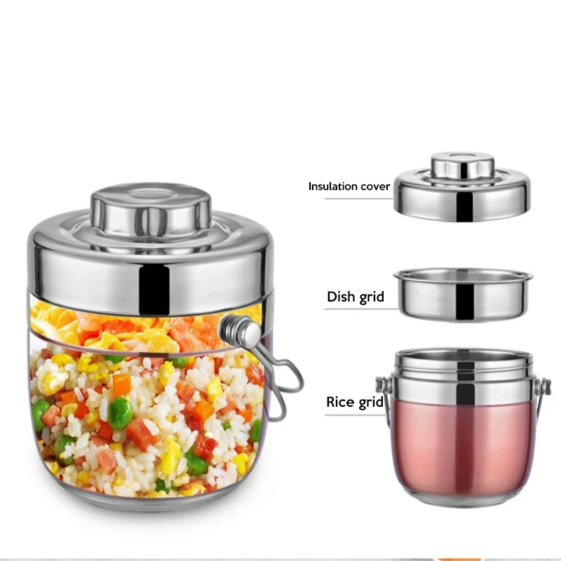 Портативная коробка для бенто Ланч-бокс с отделениями пищевая термобанка