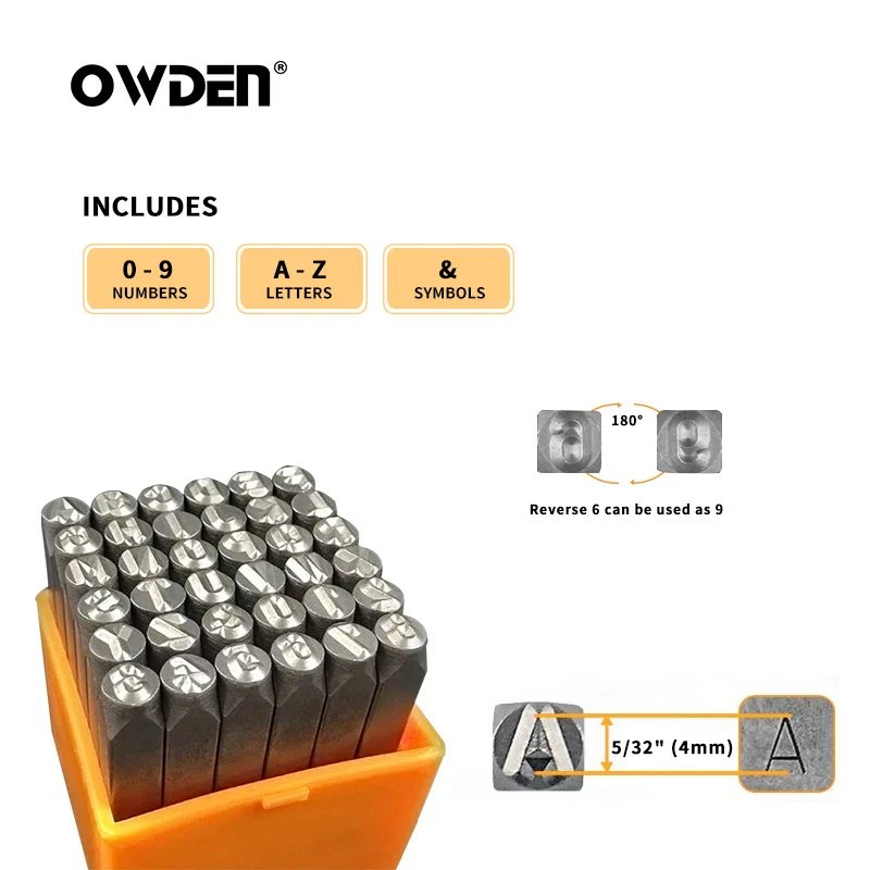 Набор стальных металлических штампов OWDEN 36 шт. инструменты для перфорации с