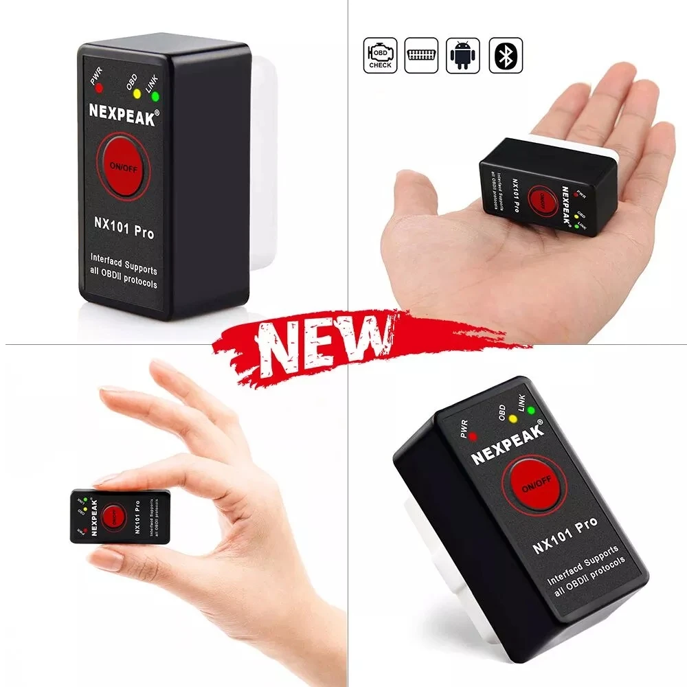 

NEXPEAK NX101PRO Elm327 Bluetooth V1.5 Engine code reader Mini OBD2 Scanner Car Diagnostic Tool OBD 2 Auto Scanner