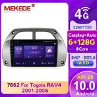 Автомобильный радиоприемник, мультимедийный видеоплеер 2DIN QLED экран Android 128 6 + 2001G для Toyota RAV4 RAV 4 2006-carplay DSP 4G LTE BT5.0
