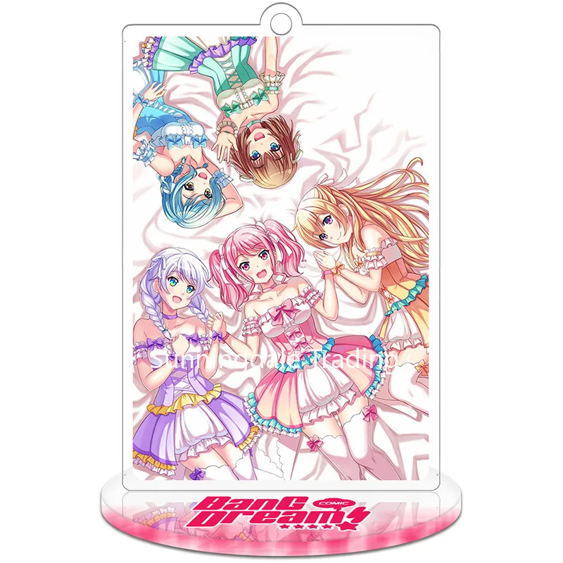BanG Dream! Аниме Toyama Kasumi Arisa Ichigaya Ushigome RimiStand Акриловый Брелок фигурка держатель