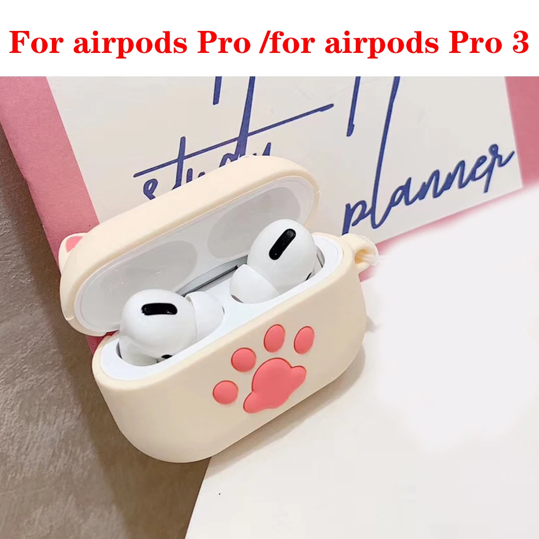 C2 Для airpods Pro, для airpods 1/2 чехол с милым котом из мультфильма, милый силиконовый защитный чехол для air pods Pro 3, беспроводной чехол для наушников - Цвет: C2