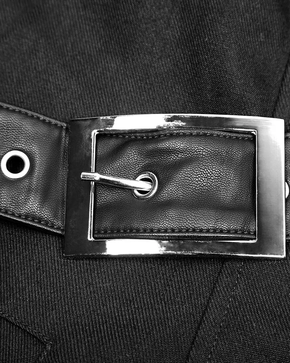 Готическое Женское зимнее черное длинное пальто женское в стиле ретро верхняя