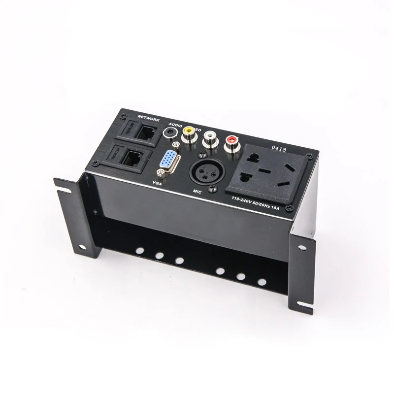 Мощная розетка Zinc Alloy Plate Power AU с двумя портами RJ45, MIC, VGA, 3,5 мм аудио-видео мультимедийной информации.