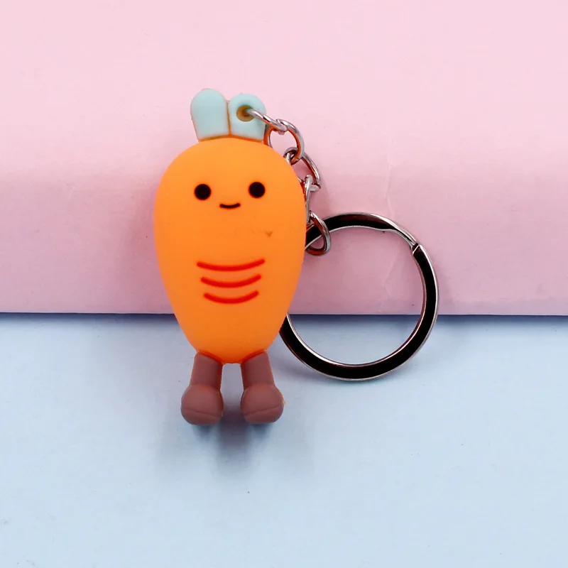 2020 мультфильм 3D лимон брелок Мода силиконовые фрукты Клубника ананас арбуз