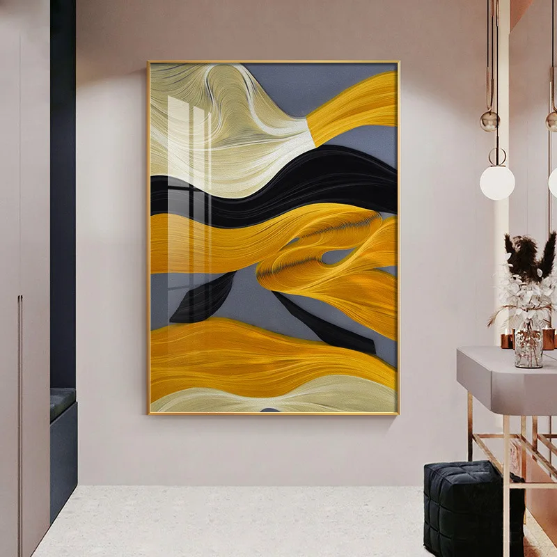 

Nordic Abstract Modern Luxury Geometry Print Painting Wall Art Picture Poster on Canvas for Living Room Office Home Decoration