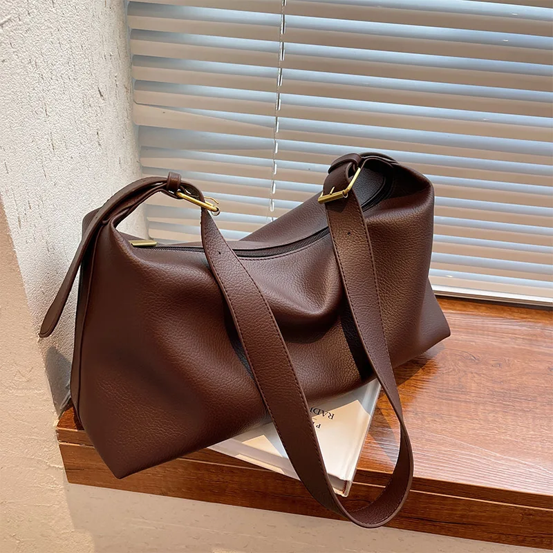 

Женские сумки через плечо из мягкой искусственной кожи, вместительные роскошные сумки через плечо для женщин, трендовые дамские сумки-тоут,...