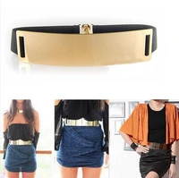 women fashion designer belts gold silver color luxury waistband femme classy elastic ceinture wide belt ladies apparel accessory
