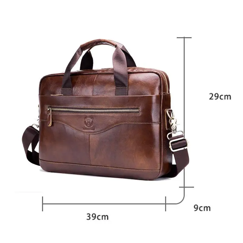 

YourSeason Briefcase Men Computer Bags 2021 New Large Capacity Handbags Solid Color Mens Business Laptop Bag Genuine Leather