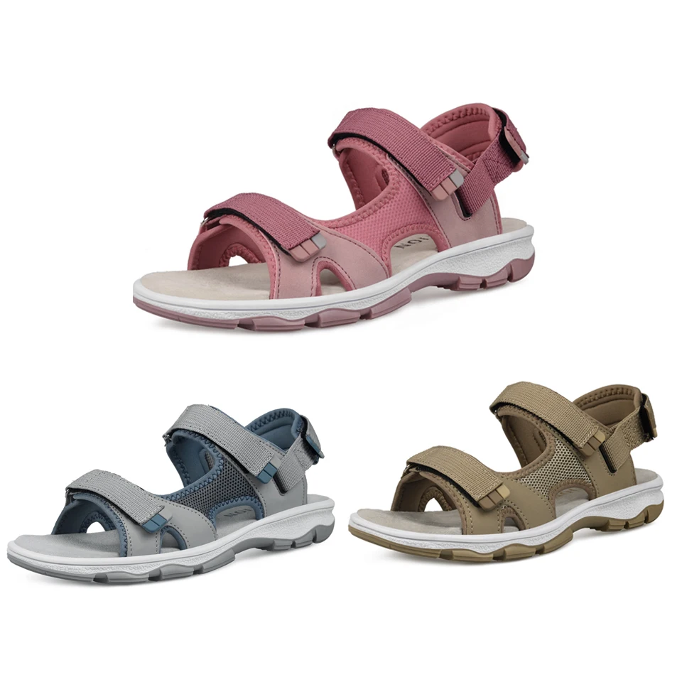 Сандалии GRITION женские дышащие Нескользящие плоская подошва Повседневная Уличная