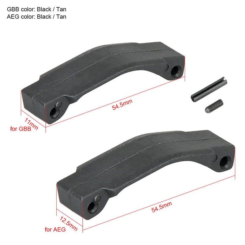 

PPT Trigger Guard for AR15/M16 Pistol-Rail-Adapter Airsoft Hunting Accessory Black Tan Color GBB AEG Type gs33-0185
