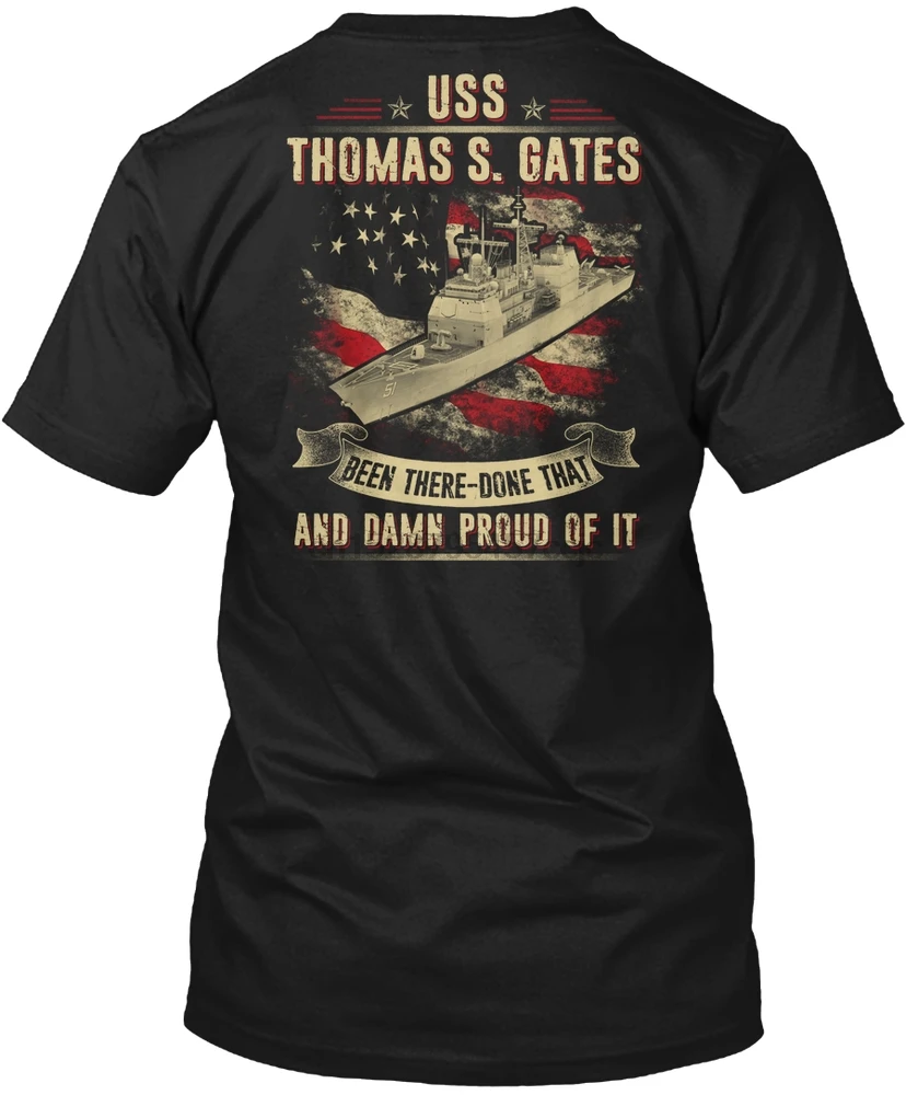 Мужская футболка USS Thomas S. Gates (CG 51) женские футболки|Мужские футболки| |