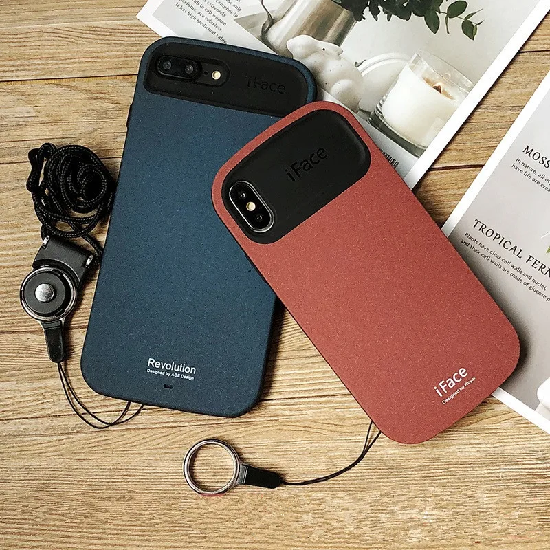 IFace для iphone XS Max XR 8 7 6 6S Plus чехол PC Мягкая матовая задняя крышка из ТПУ защитный чехол Прочный чехол для телефона для iphone X чехол
