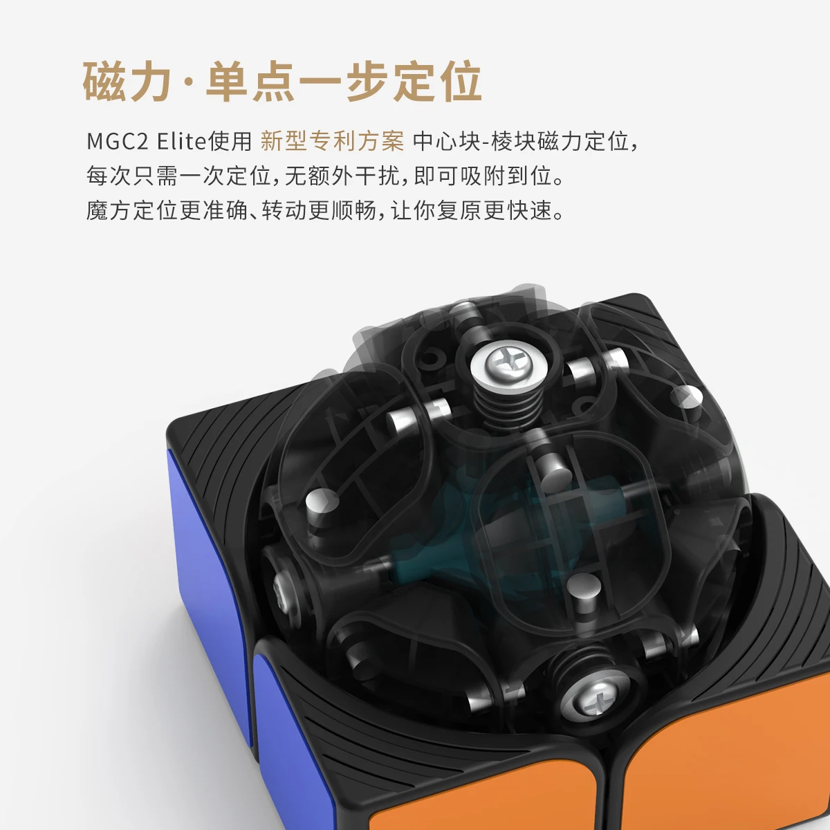 Yj Mgc Elite2 2x2 Магнитный 2x2x2 скоростной магический куб Yongjun MGC2 Elite M Головоломка Куб