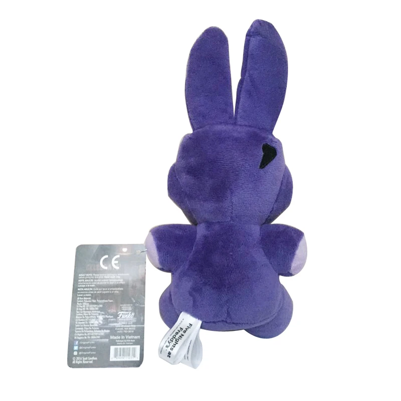 

1pcs 18cm FNAF Plush Toys Dolls Bonnie Rabbit Plush Toys Soft Stuffed Animals Toys Doll for Kids Gifts
