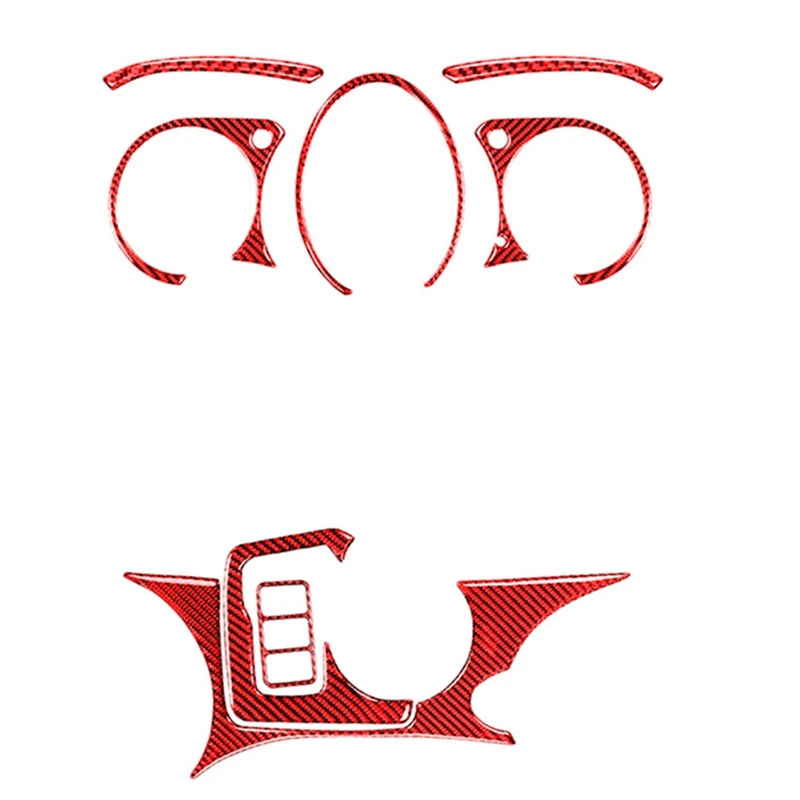 

2 комплекта автомобильных аксессуаров: 1 набор инструментальной кластерной панели рамки отделки и 1 Набор наклеек для панели центральной ко...