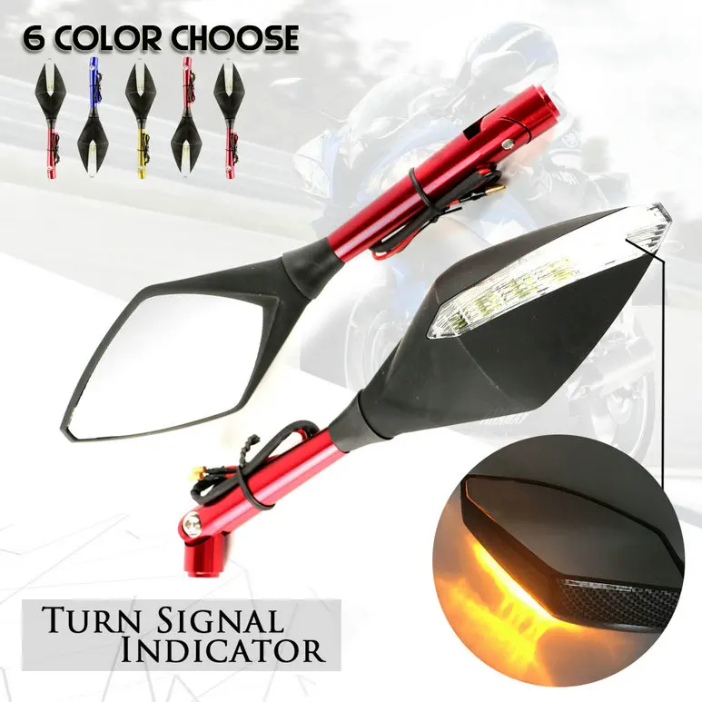 Универсальное алюминиевое мотоциклетное зеркало с ЧПУ светильник торцевое