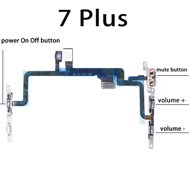 Кнопка включения и выключения громкости клавиша лента гибкий кабель для iPhone 7 8 Plus