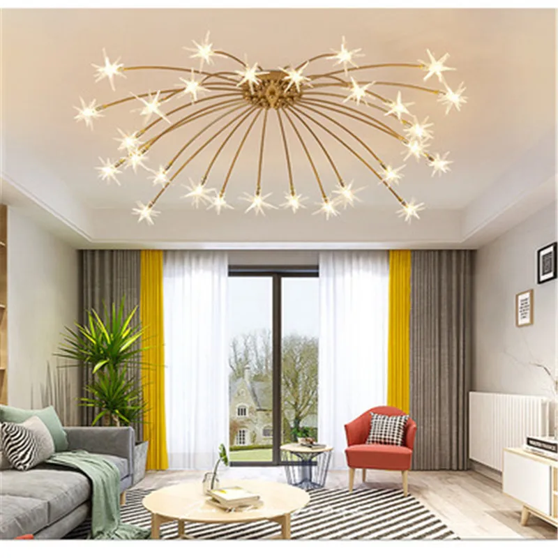 

Postmodern Creative Personality Led Starry Ceiling Light Living Room Bedroom Diner Room Coffee Shop Clothes Shop Ceiling Lamps