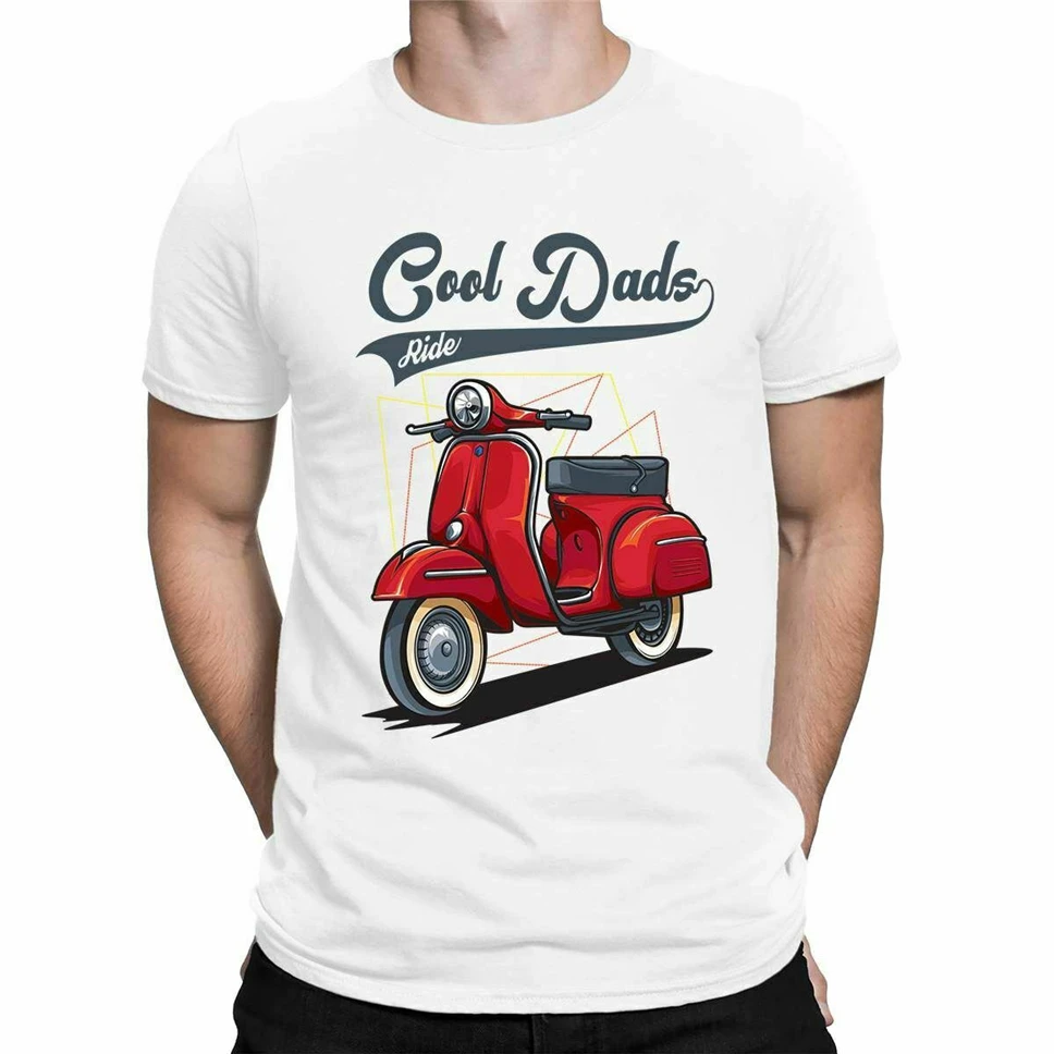 Крутая классическая мужская футболка с надписью Ride Vespa Бесплатная стильная