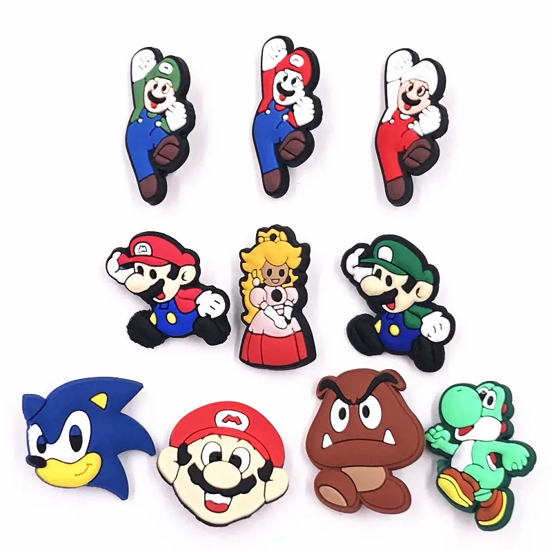 1 шт. Новое поступление супер Марио Bros мягкая ПВХ брошка мультфильм для украшения