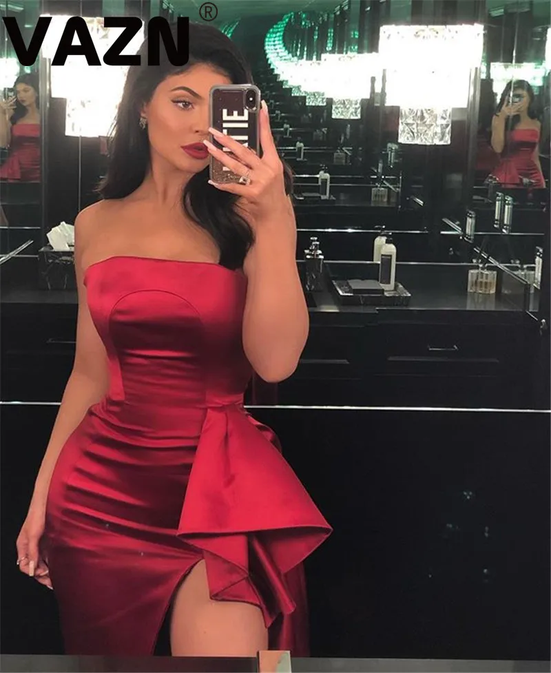 Женское вечернее платье VAZN с эластичной резинкой на талии без рукавов для