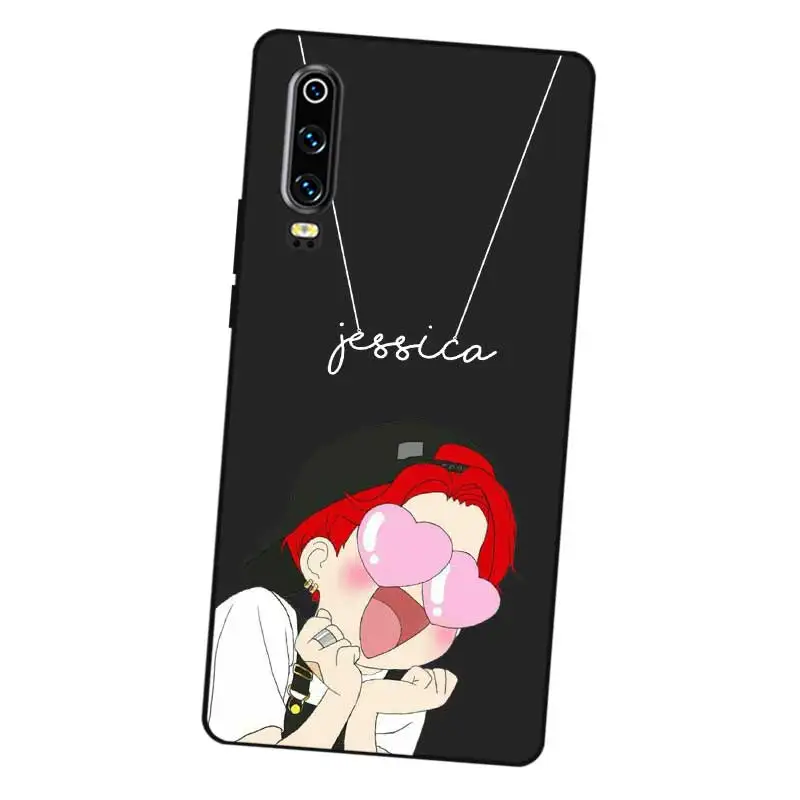 Кошка пользовательское имя DIY черный мягкий Уретановый Термопластик (tpu)