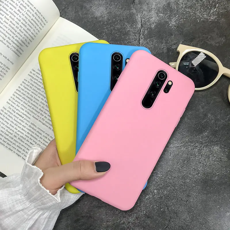 

Redmi note 8 pro case with Silicone Soft Case Redmi note8 Pro Thin Pure Color Case for Woman