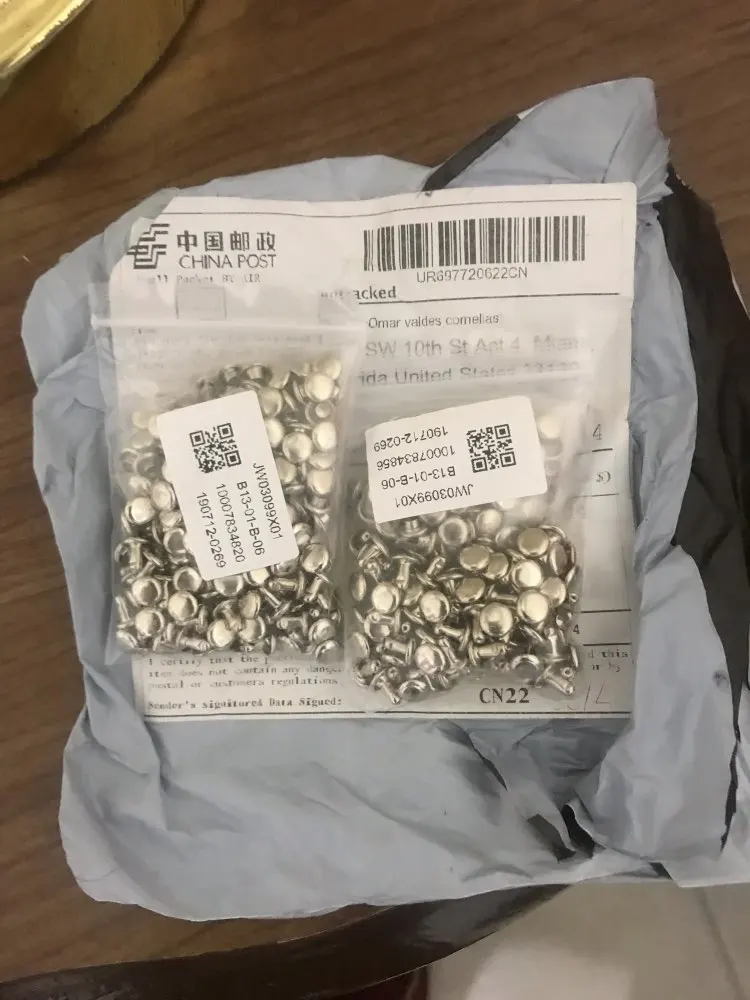 100x6 мм Серебряный панк-рок круглый плоский Быстрый заклепки DIY Набор для сумки обувь кожаные аксессуары