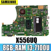 x556uv laptop motherboard for asus x556uqk x556ub x556uq x556uj x556uf x556u original mainboard 8gb ram i3 7100u gt940mx