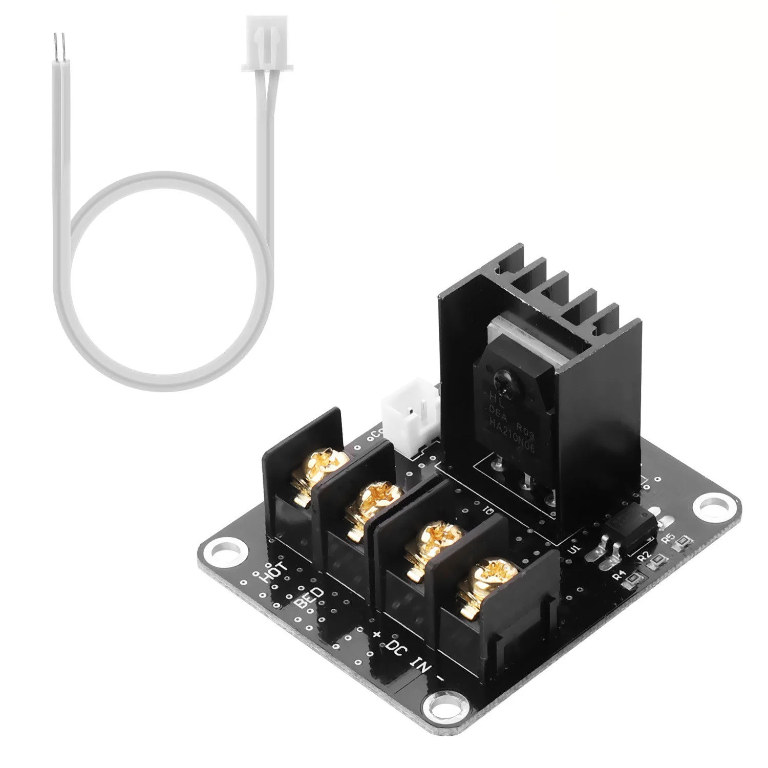 Модуль питания с подогревом 25А MOSFET Upgrade RAMPS 1 4 для 3d принтера монтажные отверстия: 3