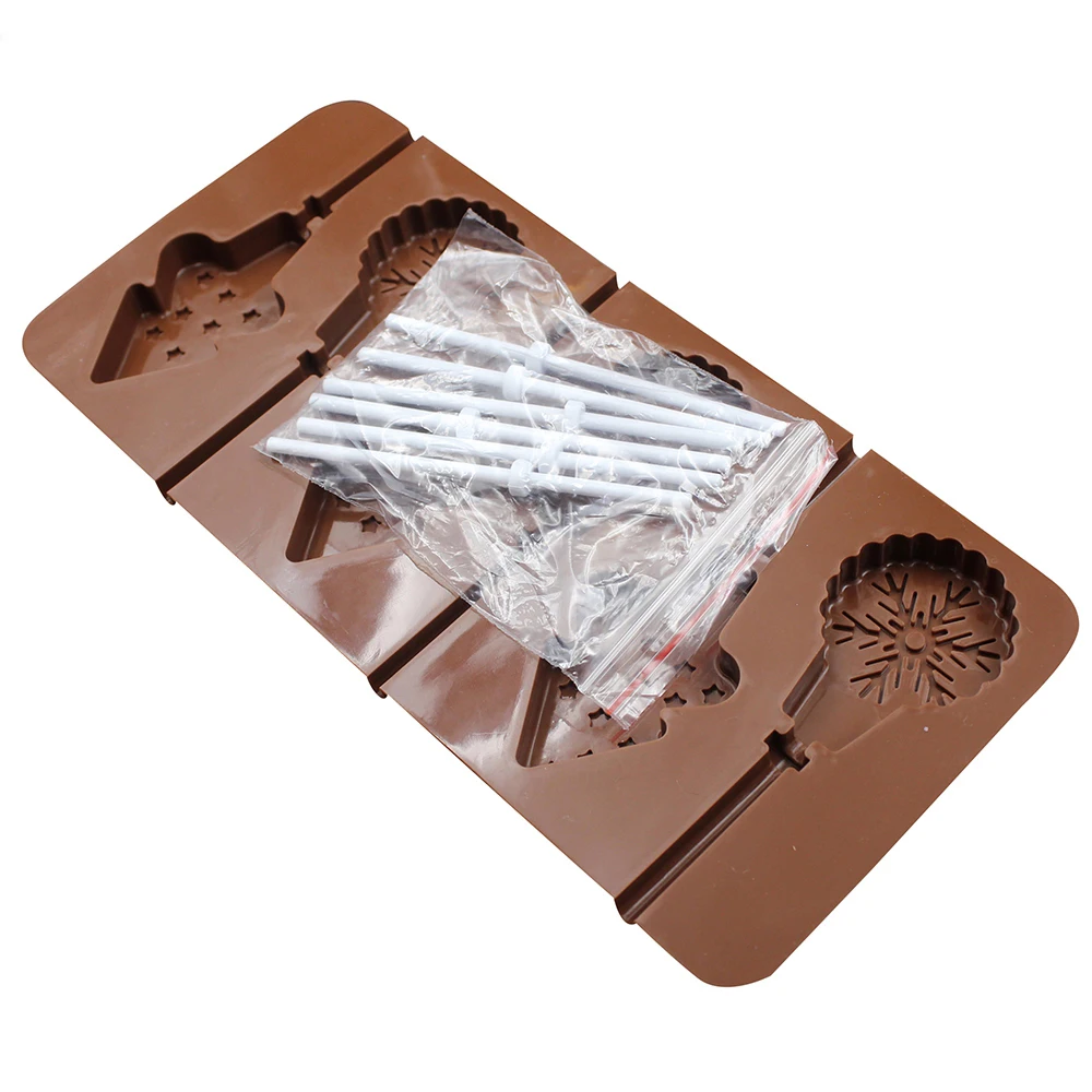 Рождественская елка силиконовая форма для леденцов шоколадная Форма 3D ручной