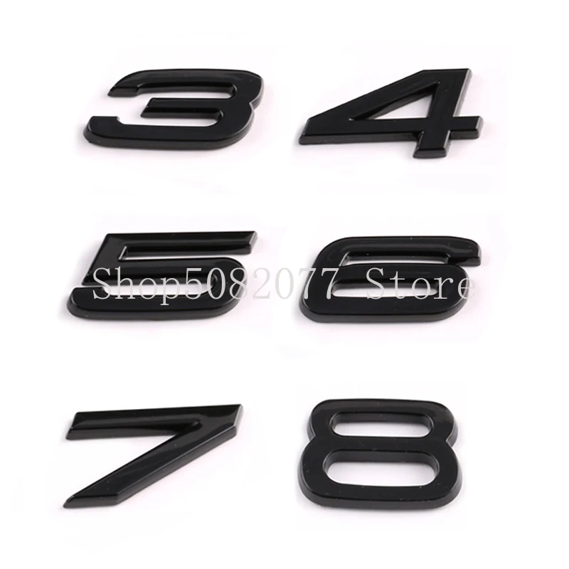 Письмо Эмблема для Audi S3 S4 S5 S6 S7 S8 RS3 RS4 RS5 RS6 RS7 RSQ3 RSQ5 RSQ7 TTRS стайлинга автомобилей