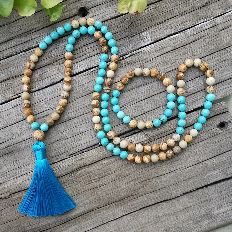 Каменные бусины 8 мм яшма с изображением голубая бирюза смелость искусственное